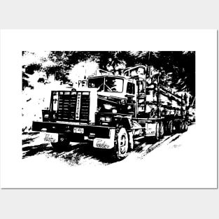 Logging Truck Posters and Art